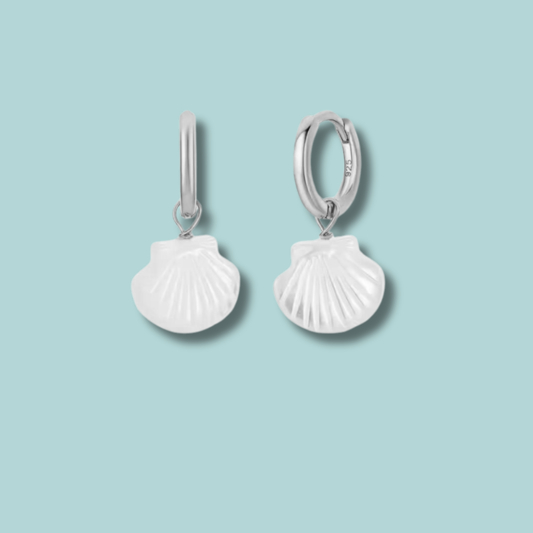 Boucle d'oreilles White Shell