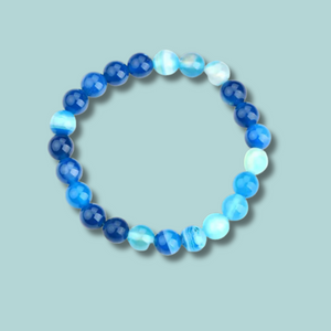 Bracelet Agate Lace Blue