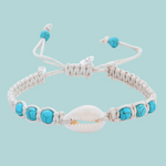 Load the image in the gallery, Blue Cowrie bracelet