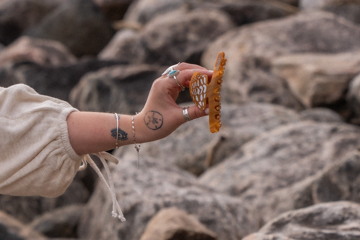 Pinces à cheveux - M - Coquillage