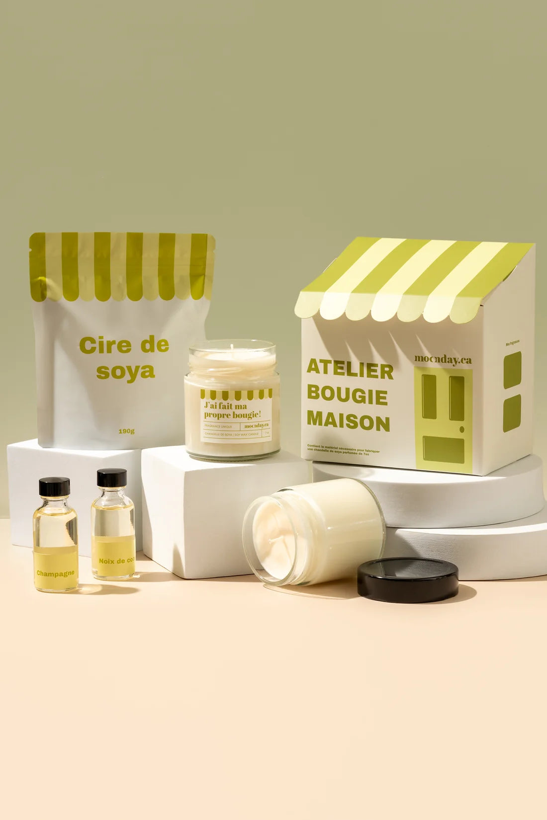 Kit de fabrication de chandelle - Moonday