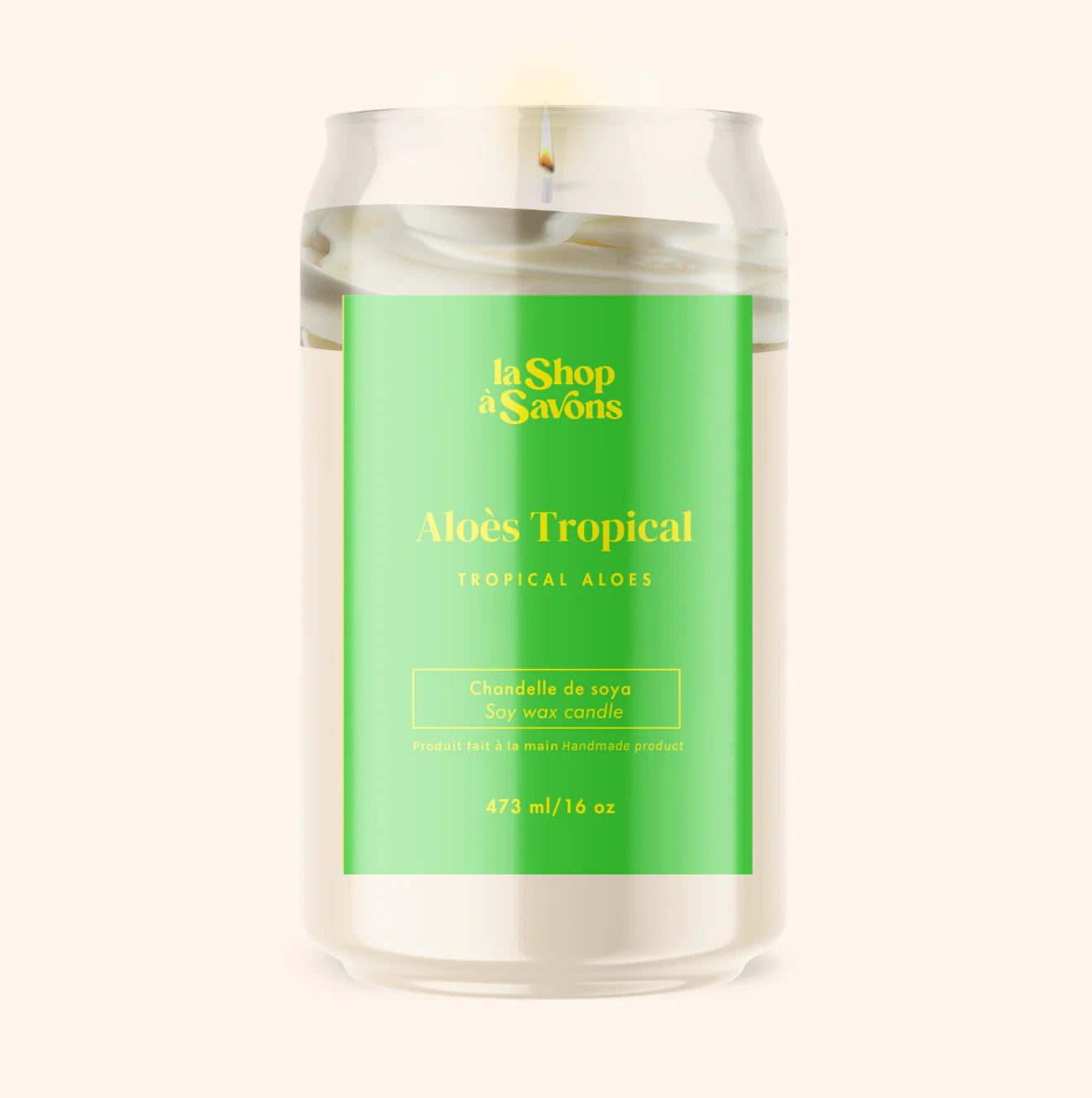 Chandelles de soya 16 oz - La Shop à Savons