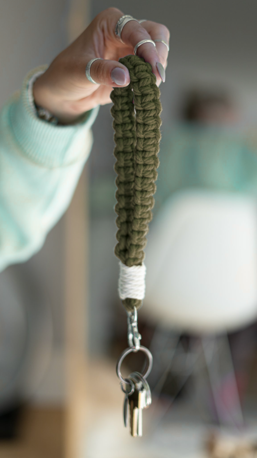 Porte-clefs macramés