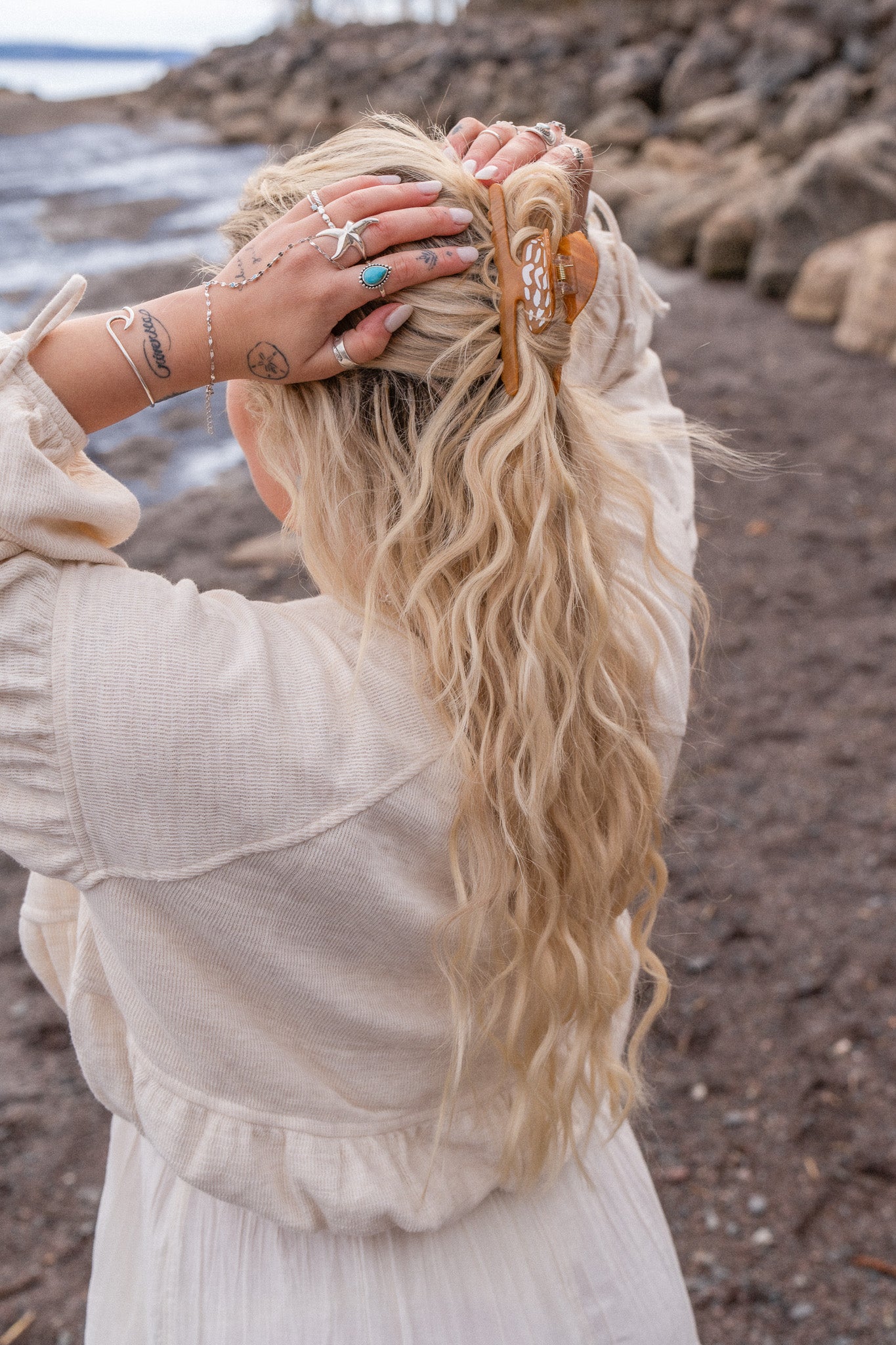 Pinces à cheveux - M - Coquillage