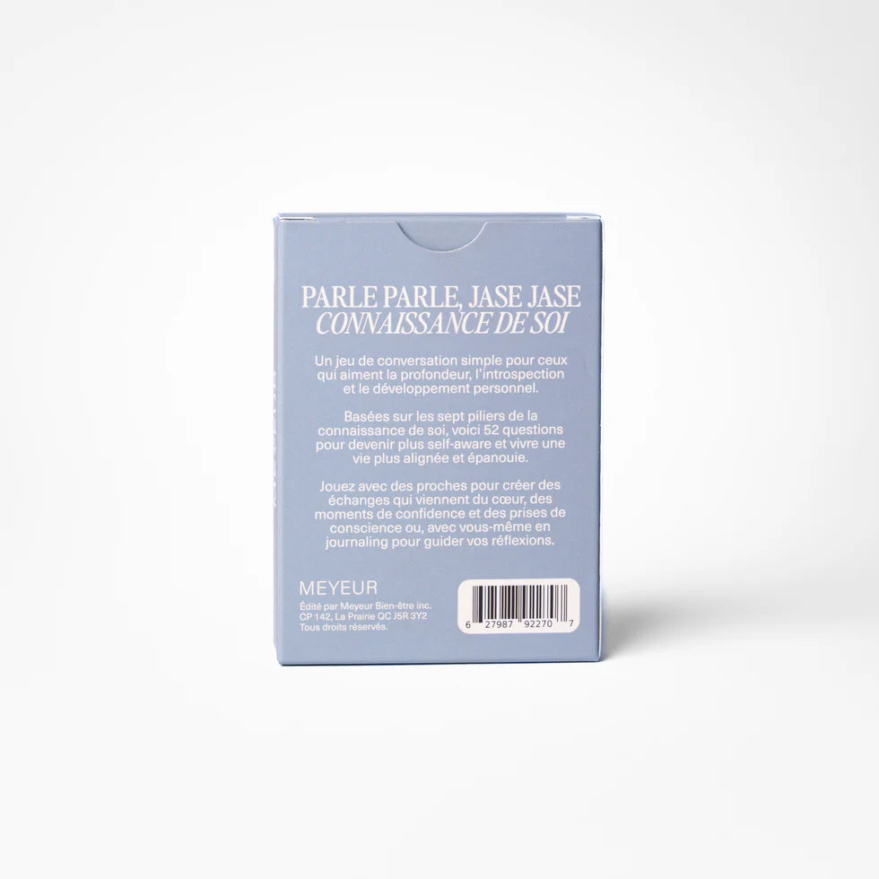 Le jeu - Parle parle, jase jase Connaissance de soi - MEYEUR