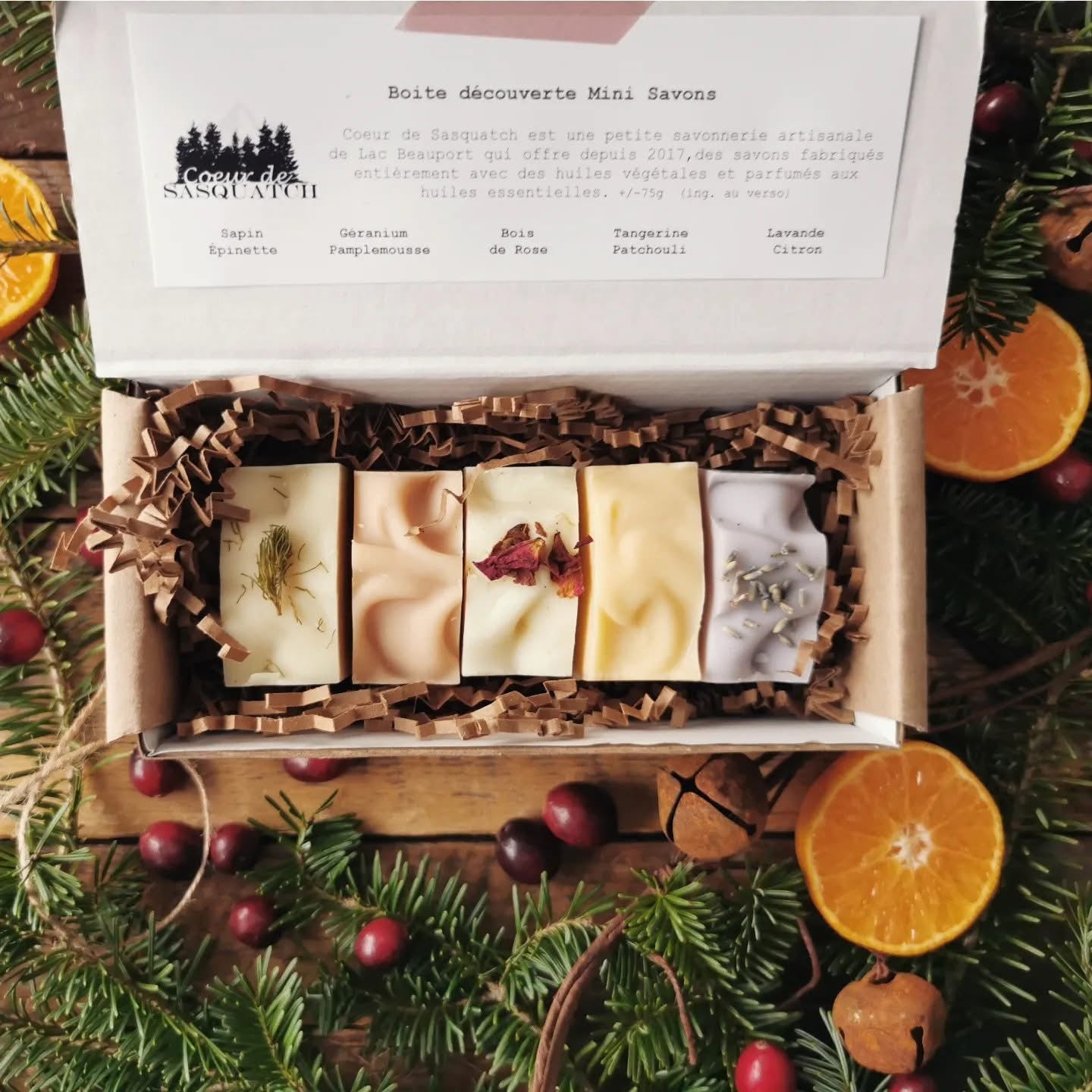 Boîte découverte - Savons en barre - Coeur de Sasquatch