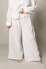 Load image in gallery, Loose textured organic cotton pants - Girl Crush