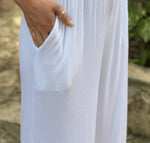 Load image into Gallery viewer, Pantalon Tencel - Blanc - Dérive
