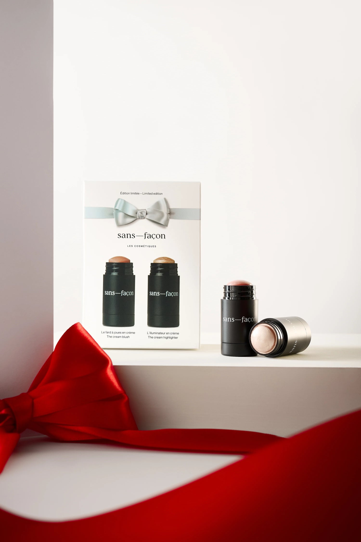 Le coffret fard à joues et illuminateur en crème | Sans-Façon Cosmétiques