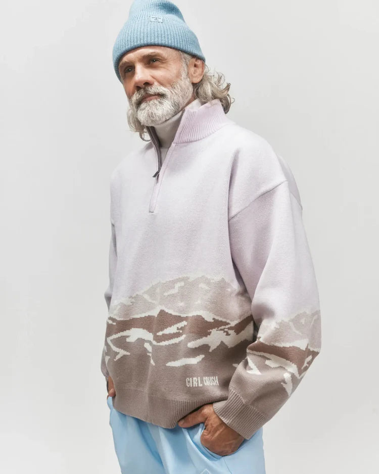 Pull Zip Après-Ski - Les Alpes - Girl Crush