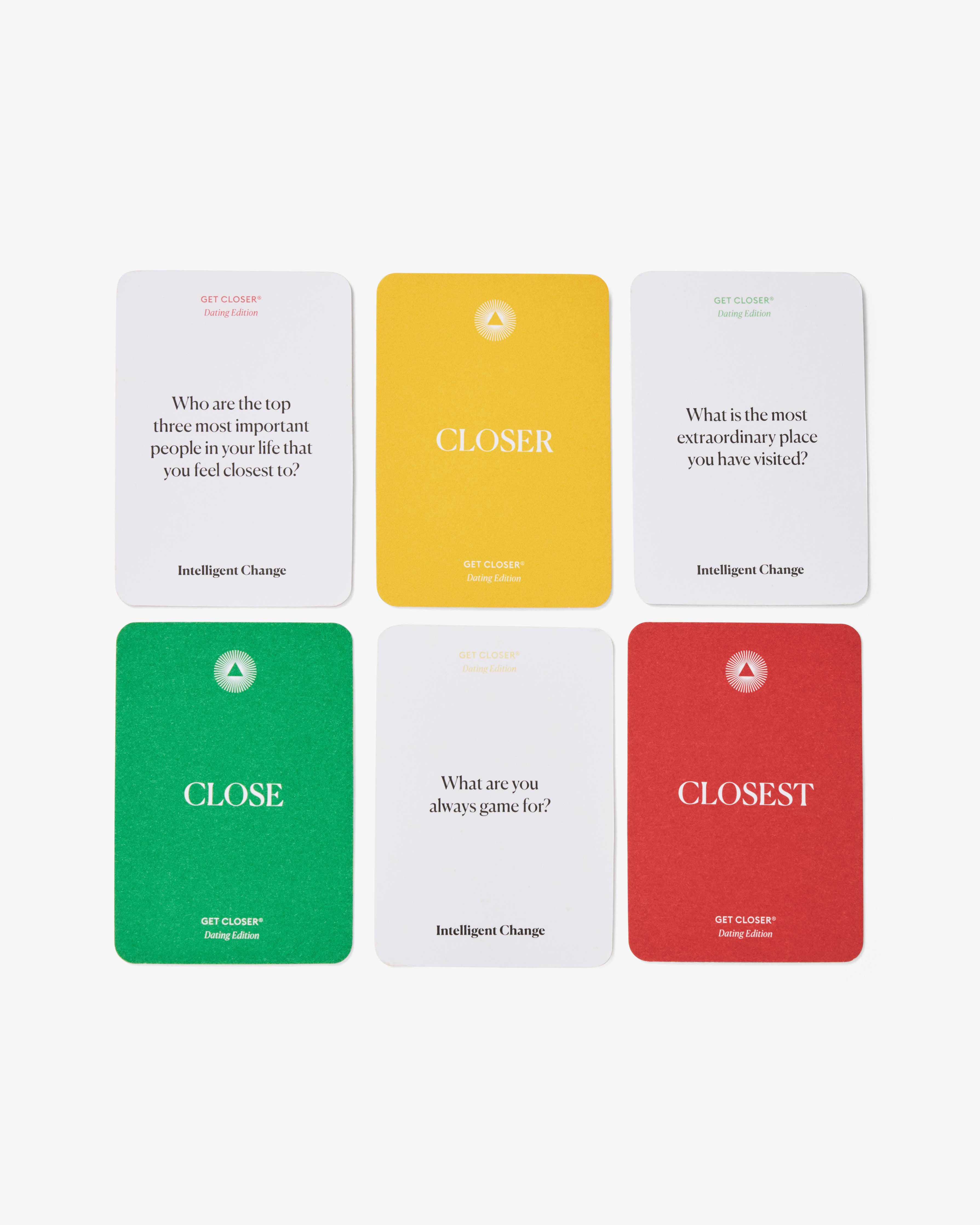 Jeu de cartes à questions Get Closer Dating Edition