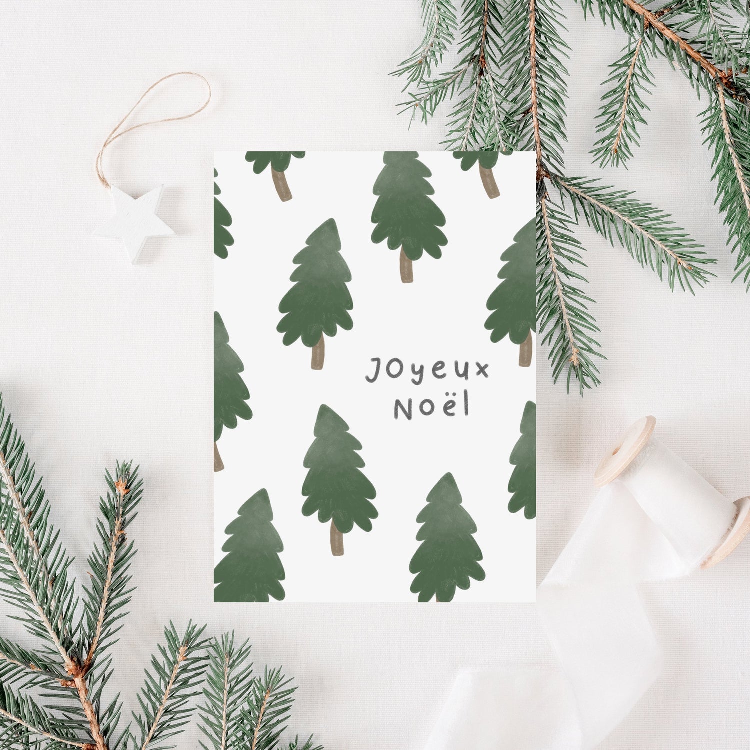 Carte de Noël - La Frisée Qui Bricole