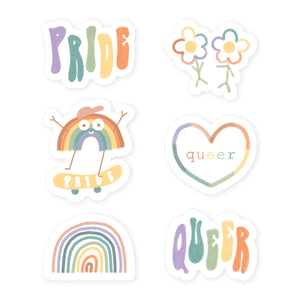 Set of 6 stickers - La Frisée Qui Bricole