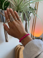 Load the image in the gallery, Mast Pink Agate Bracelet
