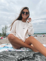 Load image in gallery, The Westfalia crewneck in eco-friendly cotton and bamboo is not only a stylish fashion option, but also a planet-friendly choice.
