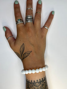 White Agate Bracelet
